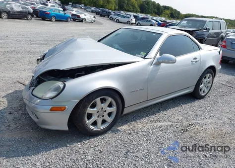 2004 Mercedes-Benz Slk 230 Kompressor из США, поврежденный, VIN WDBKK49F74F297867